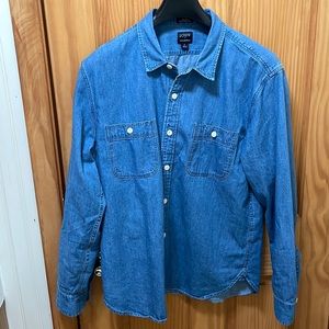 J Crew Men’s Chambray shirt.